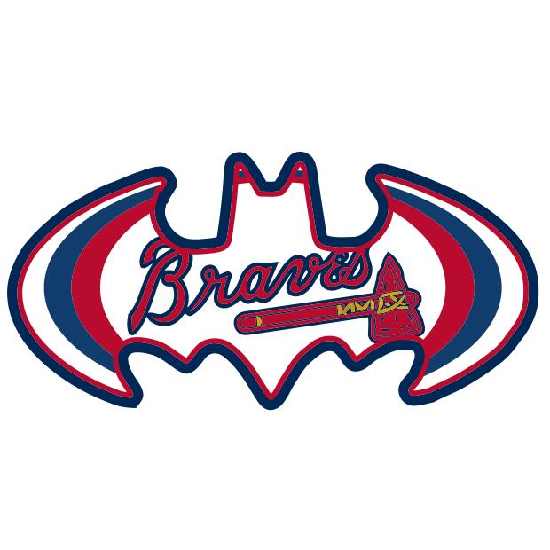 Atlanta Braves Batman Logo DIY iron on transfer (heat transfer)